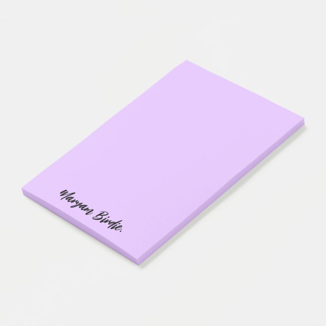 Anpassbarer Name mit Sticky Post-it Klebezettel (angewinkelt)