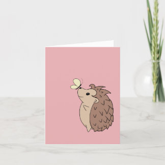 Anpassbarer Niedlicher Igel Feiertagskarte