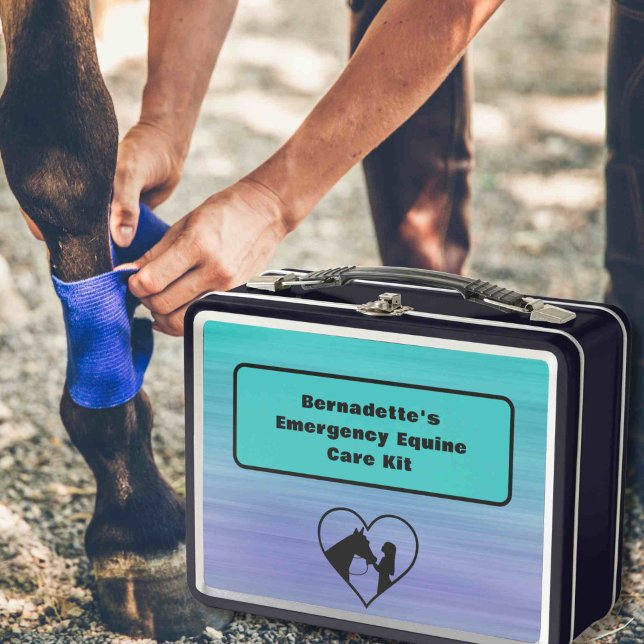 Anpassbarer Notcontainer für PferdeEquity Metall Brotdose (Von Creator hochgeladen)