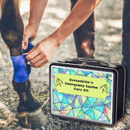 Anpassbarer Notcontainer für PferdeEquity Metall Brotdose