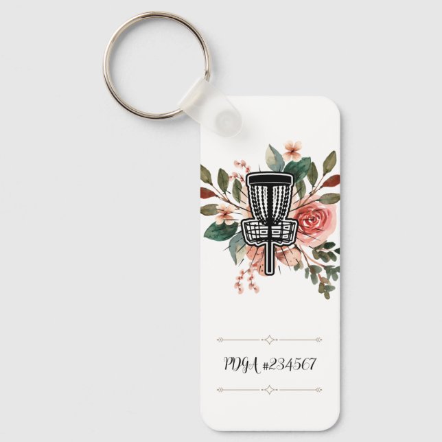 Anpassbarer PDGA-Zahlenfestplattenlaufwerk Golf Sc Schlüsselanhänger (Vorderseite)