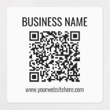 Anpassbarer QR-Code & Firmenname