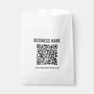 Anpassbarer QR-Code & Firmenname Geschenktütchen