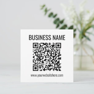 Anpassbarer QR-Code & Firmenname Mitteilungskarte