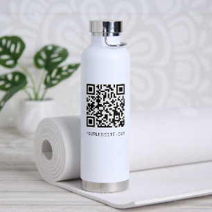 Anpassbarer QR-Code Ihr Webseitenlink Trinkflasche