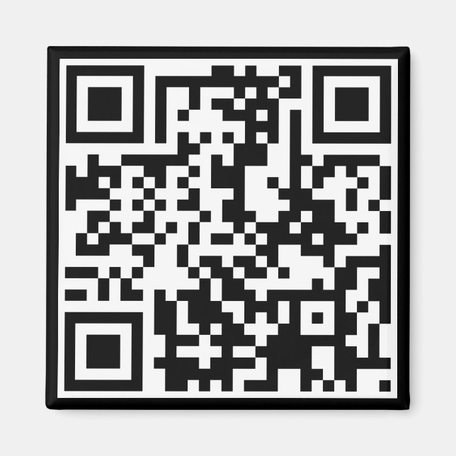 anpassbarer QR-Code Magnet (Vorne)