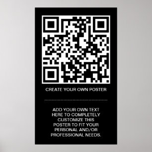 anpassbarer QR-Code Poster