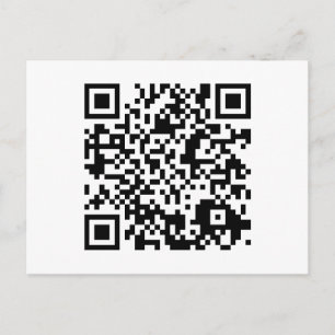 anpassbarer QR-Code Postkarte