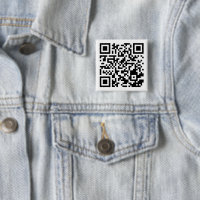 Anpassbarer QR-Code-Quadratknopf für jeden Zweck
