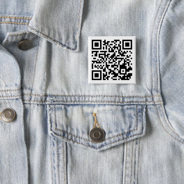Anpassbarer QR-Code-Quadratknopf für jeden Zweck Button (Beispiel)