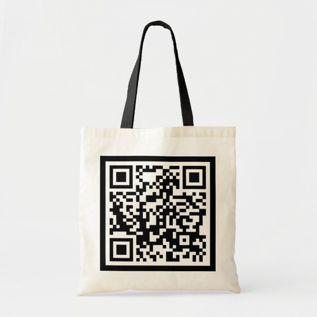 anpassbarer QR-Code Tragetasche (Vorne)
