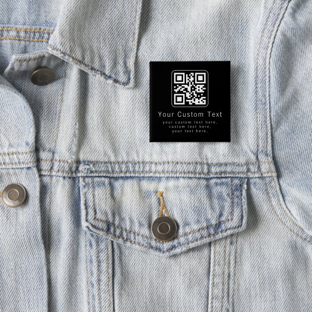 Anpassbarer QR-Code und bearbeitbarer Textbaustein Button (Beispiel)
