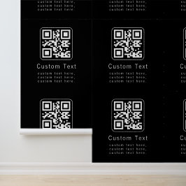 Anpassbarer QR-Code und bearbeitbarer Textbaustein Tapete