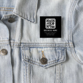 Anpassbarer QR-Code und bearbeitbarer Textdesign Button