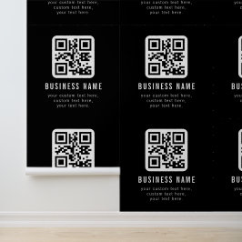 Anpassbarer QR-Code und bearbeitbarer Textdesign Tapete