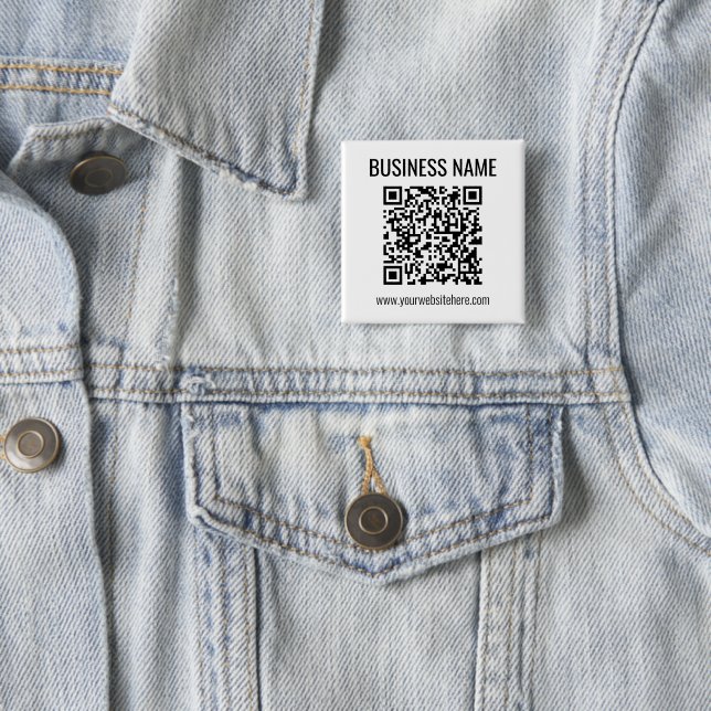 Anpassbarer QR-Code und Geschäftsname Button (Beispiel)