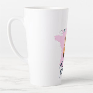 Anpassbarer Reise-Themen Paris Latte Becher Milchtasse