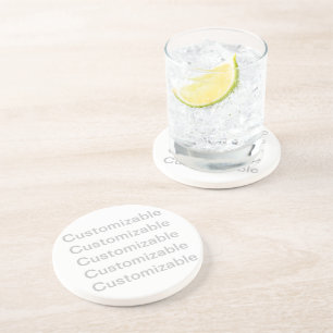 Anpassbarer Sandstein-Untersetzer Getränkeuntersetzer