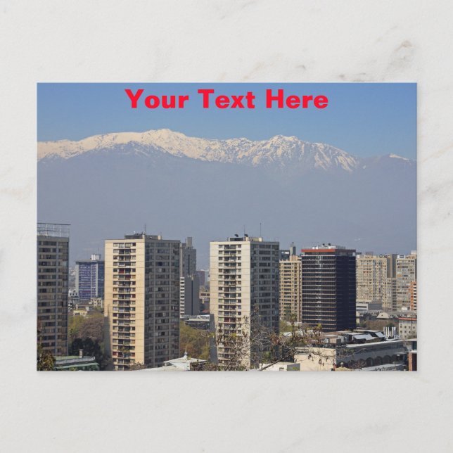 Anpassbarer Santiago, Chile Postkarte (Vorderseite)