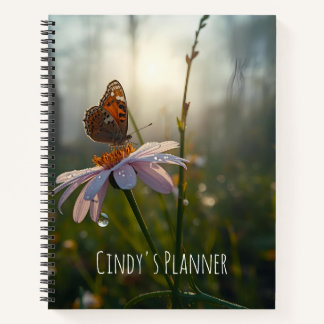 Anpassbarer Schmetterlings-Planer/Tagbuch Notizbuch