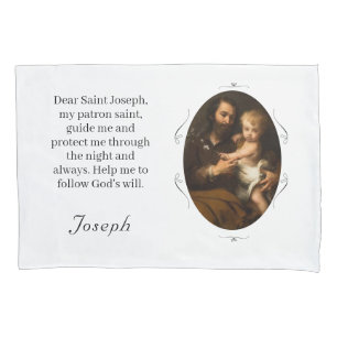 Anpassbarer Schutzpatron (St. Joseph) Kissenbezug
