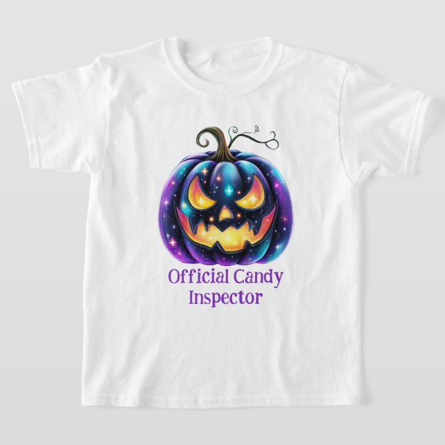 Anpassbarer schwarzer Jack o'Lantern T-Shirt (Ablage )