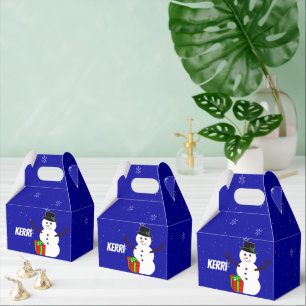 Anpassbarer Snowman auf der Blue Sky Geschenkboxen Geschenkschachtel