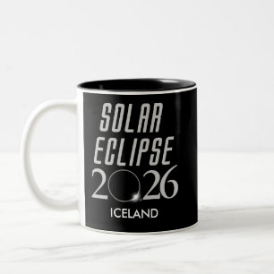 Anpassbarer Sonnenfinsternis 2026 Becher Zweifarbige Tasse