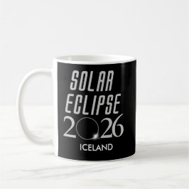 Anpassbarer Sonnenfinsternis 2026 Island Becher Kaffeetasse