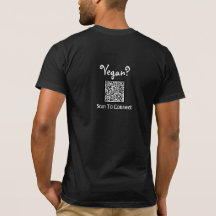 Anpassbarer T - Shirt. Fügen Sie Ihren eigenen QR-