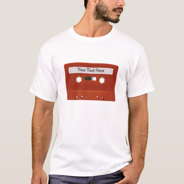 Anpassbarer T - Shirt für Red Cassette (Vorderseite)