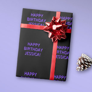 Anpassbarer Text Alles Gute zum Geburtstag für jed Geschenkpapier