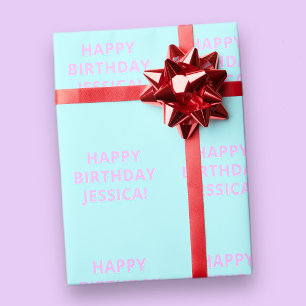 Anpassbarer Text Alles Gute zum Geburtstag für jed Geschenkpapier