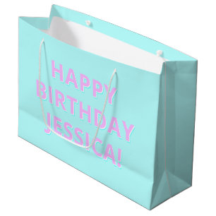Anpassbarer Text Alles Gute zum Geburtstag für jed Große Geschenktüte