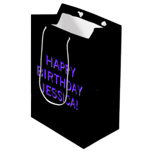 Anpassbarer Text Alles Gute zum Geburtstag für jed Mittlere Geschenktüte