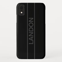 Anpassbarer Text | Bold Modern Black & Dark Gray