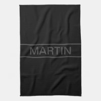 Anpassbarer Text | Bold Modern Black & Dark Gray