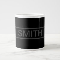 Anpassbarer Text | Bold Modern Black & Dark Gray