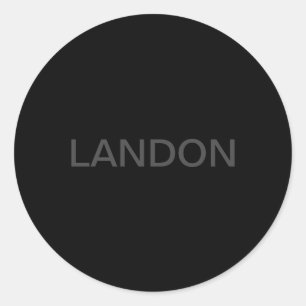 Anpassbarer Text   Bold Modern Black & White Runder Aufkleber