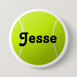 Anpassbarer Text-Tennis-Ball für Spieler und Fans Button
