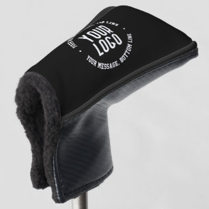 Anpassbarer Text und Ihr hochgeladenes Logo oder B Golf Headcover
