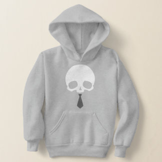 Anpassbarer Totenkopf mit Krawatte Hoodie