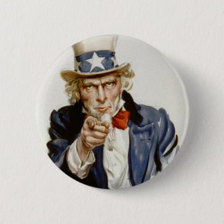 Anpassbarer Vintage-Onkel Sam Button