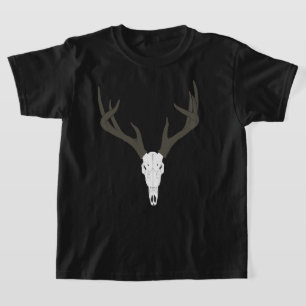 Anpassbarer Weißwedelhirsch-Schädel T-Shirt