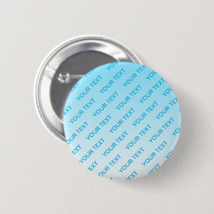 Anpassbarer wiederholender Text Modern Weiß & Schw Button