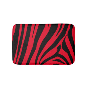 Anpassbarer Zebradruck Badematte