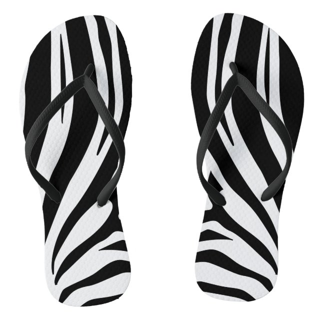 Anpassbarer Zebradruck Flip Flops (Fußbett)