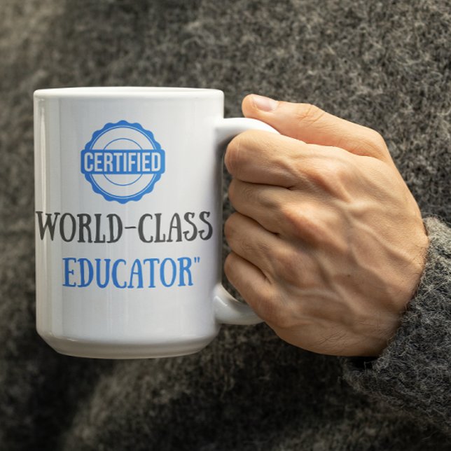 Anpassbarer zertifizierter Lehrer Kaffeetasse (Von Creator hochgeladen)