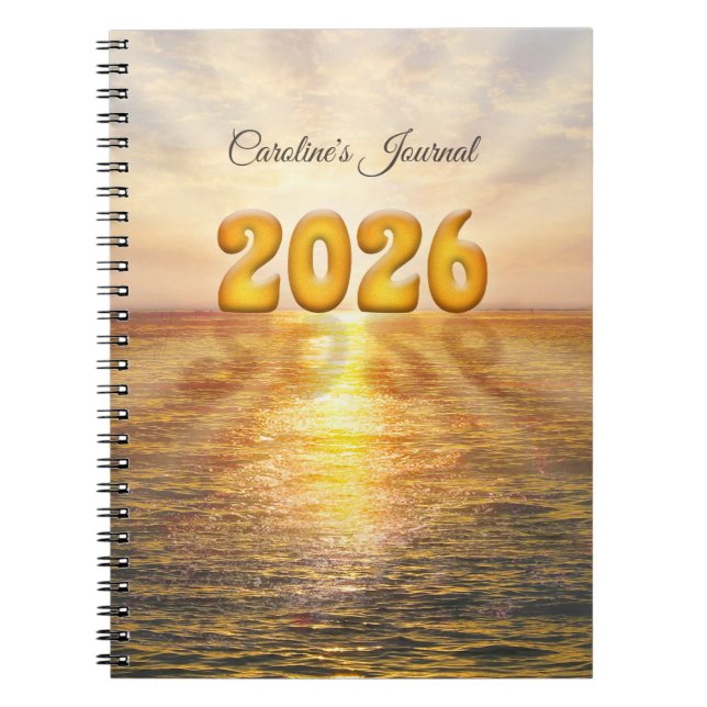(Anpassbares) 2026 Notizbuch Notizblock (Vorderseite)
