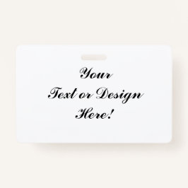 Anpassbares Abzeichen - Hinzufügen von Text oder D Ausweis